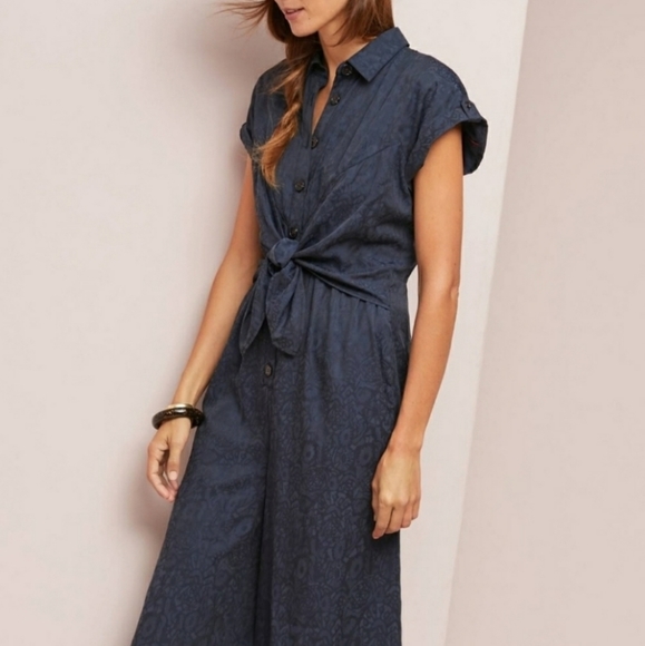 Anthropologie Pants - Anthropologie wide bell jumpsuit